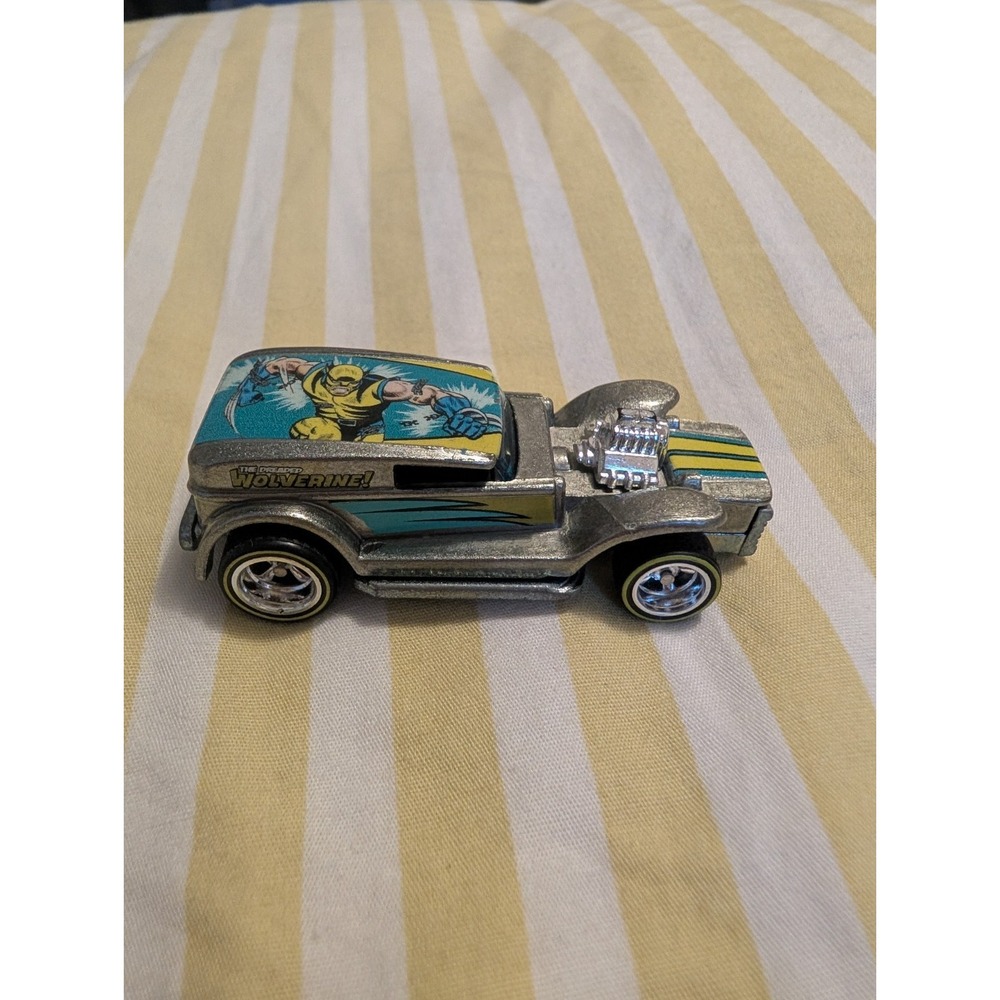 Hot Wheels Marvel Wolverine Double Demon Delivery Pop Culture Real Riders Silver